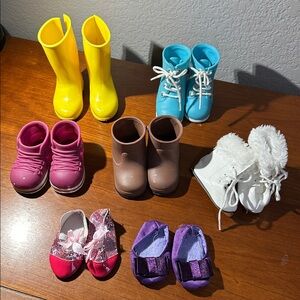 18” doll shoes rain boots ice skates tennis our generation & Madam Alexander